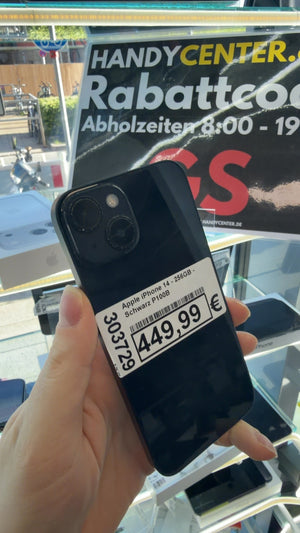 Apple iPhone 14 - 256GB - Schwarz P100B