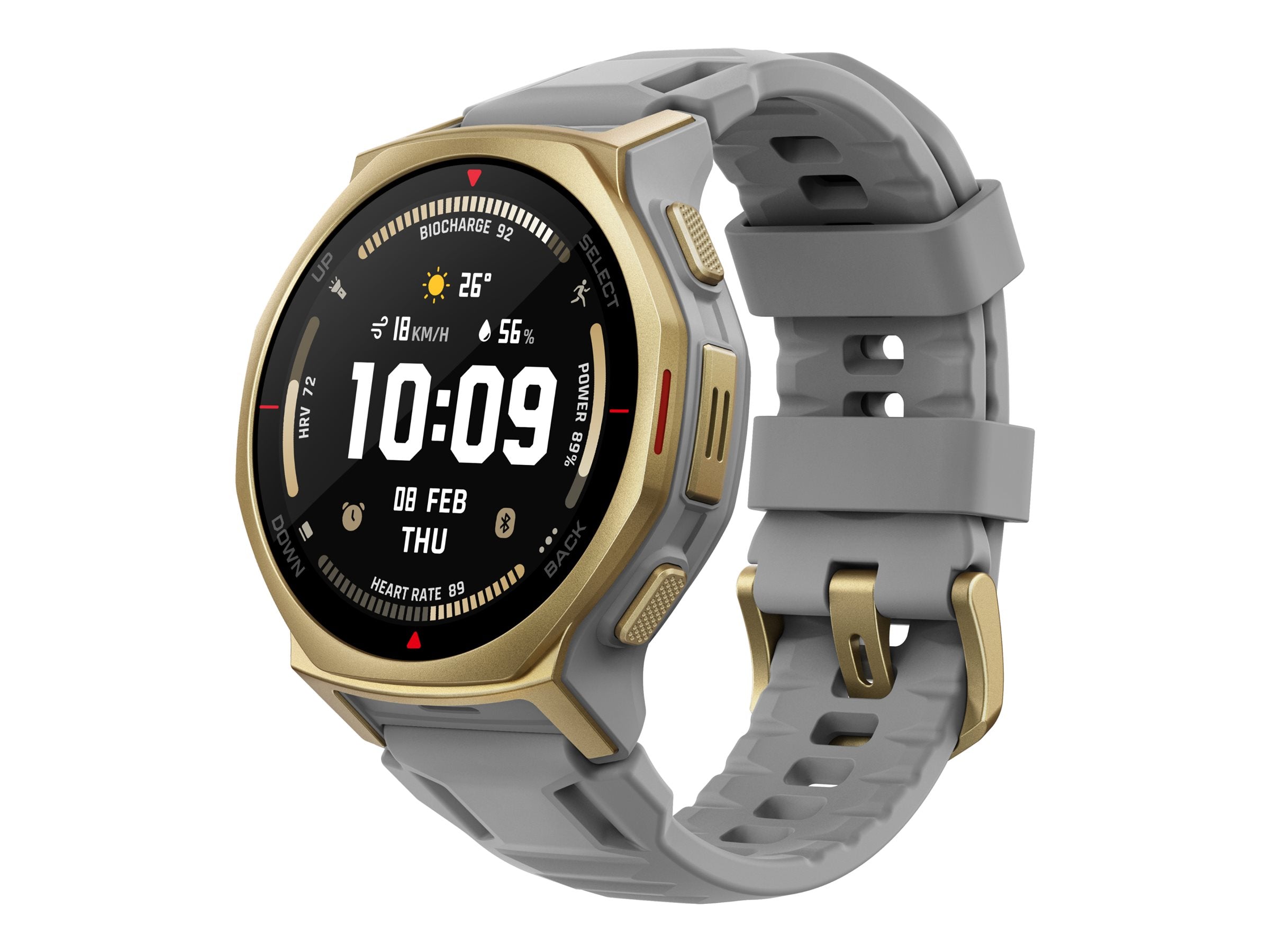 HUAMI TECHNOLOGY Amazfit T-Rex 3 Pro 44mm Arctic Gold Smartwatch HYROX-Modus