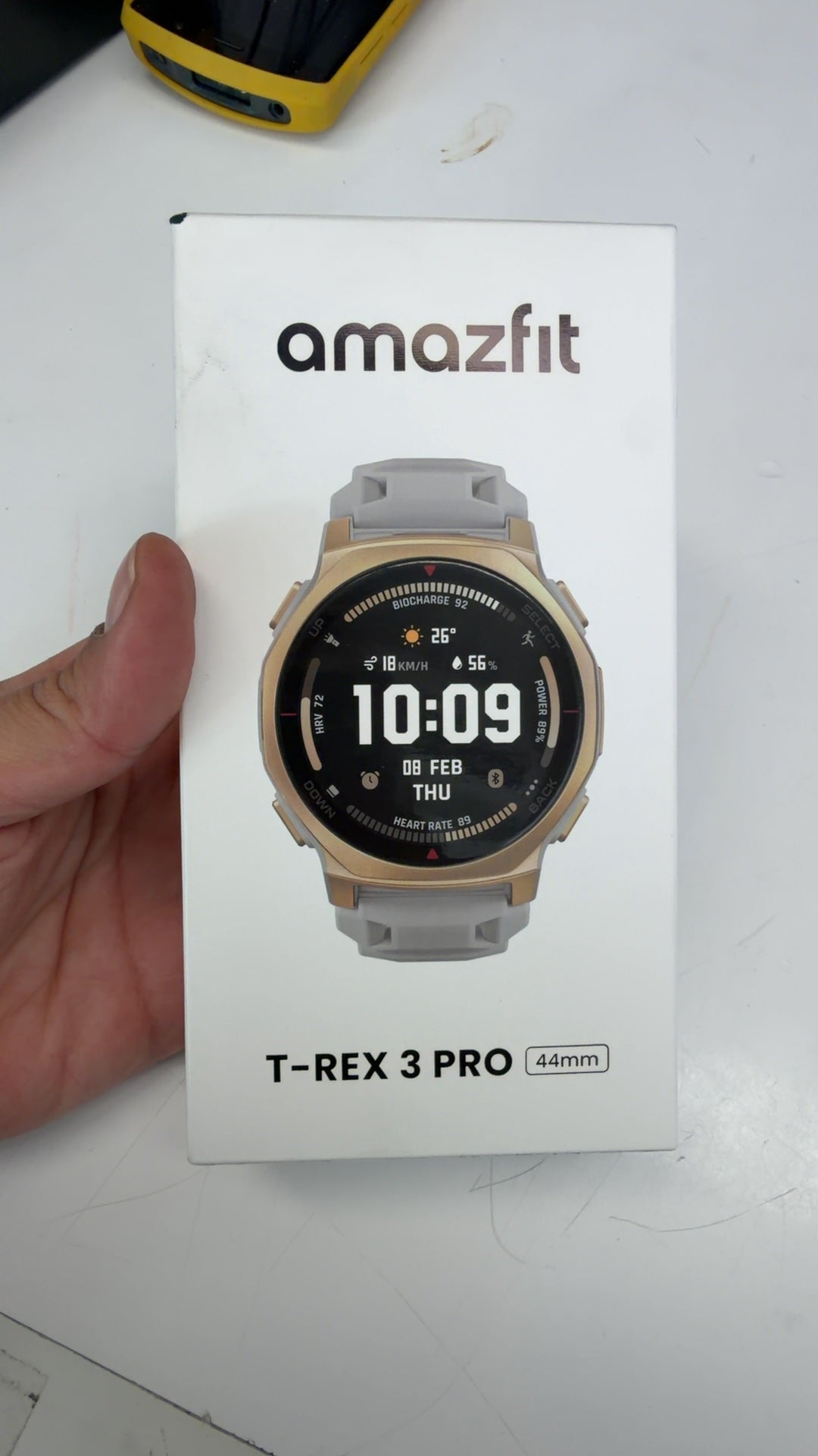 HUAMI TECHNOLOGY Amazfit T-Rex 3 Pro 44mm Arctic Gold Smartwatch HYROX-Modus