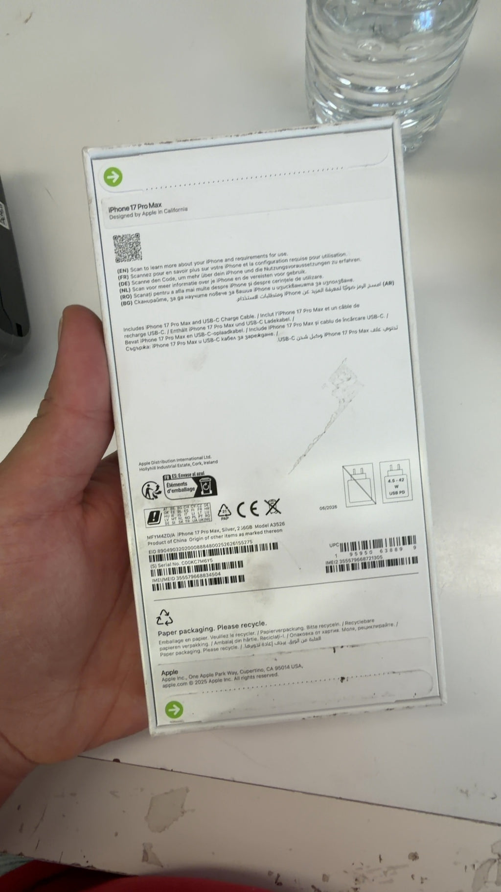 iPhone 17 pro max 256gb