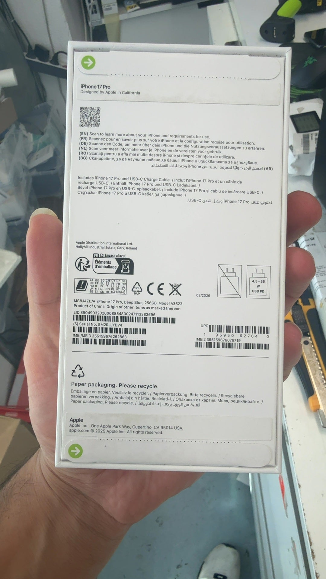 APPLE iPhone 17 Pro 256GB tiefblau