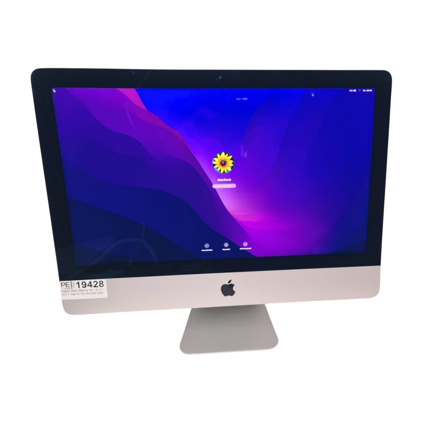 Apple iMac Retina 4K | 21,5" | 2017 intel i5 7th 500GB SSD 8GB Ram Radeon Pro 555 2GB Hauptbild