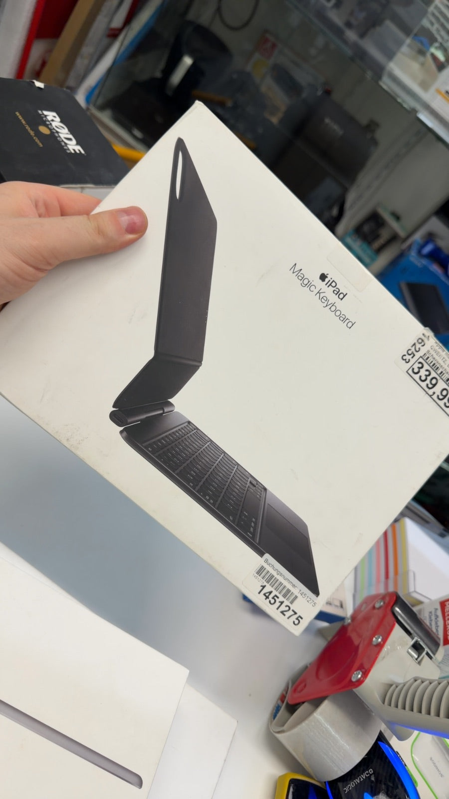 Apple Magic Keyboard, QWERTZ, Deutsch, Trackpad, Scherenschalter, 1 mm