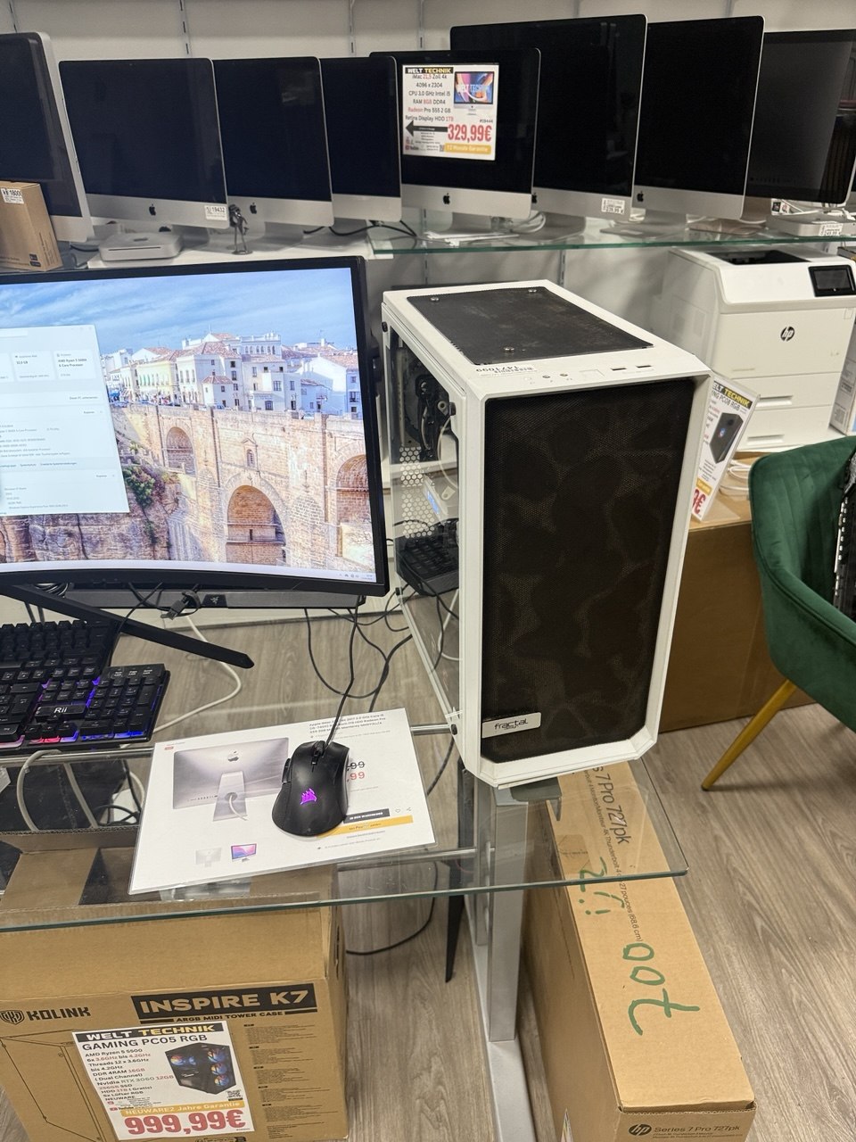 Kolink Inspire K7 ATX Mid Tower Gaming Gehäuse