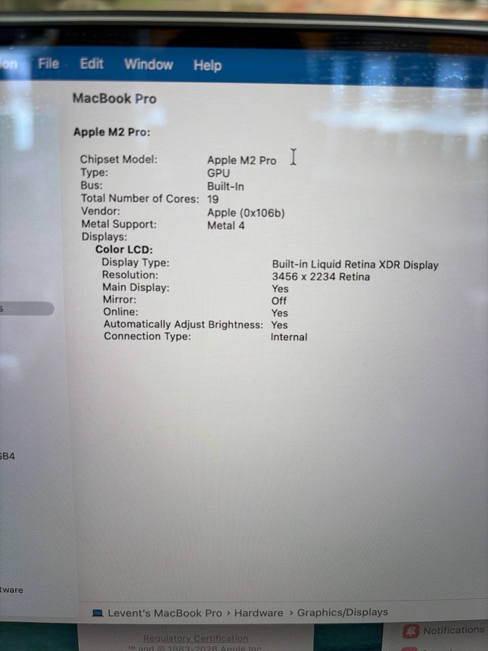MacBook Pro 16" Apple M2 Pro