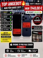 Apple iPhone 17 Pro Max, 256GB, Tiefblau
