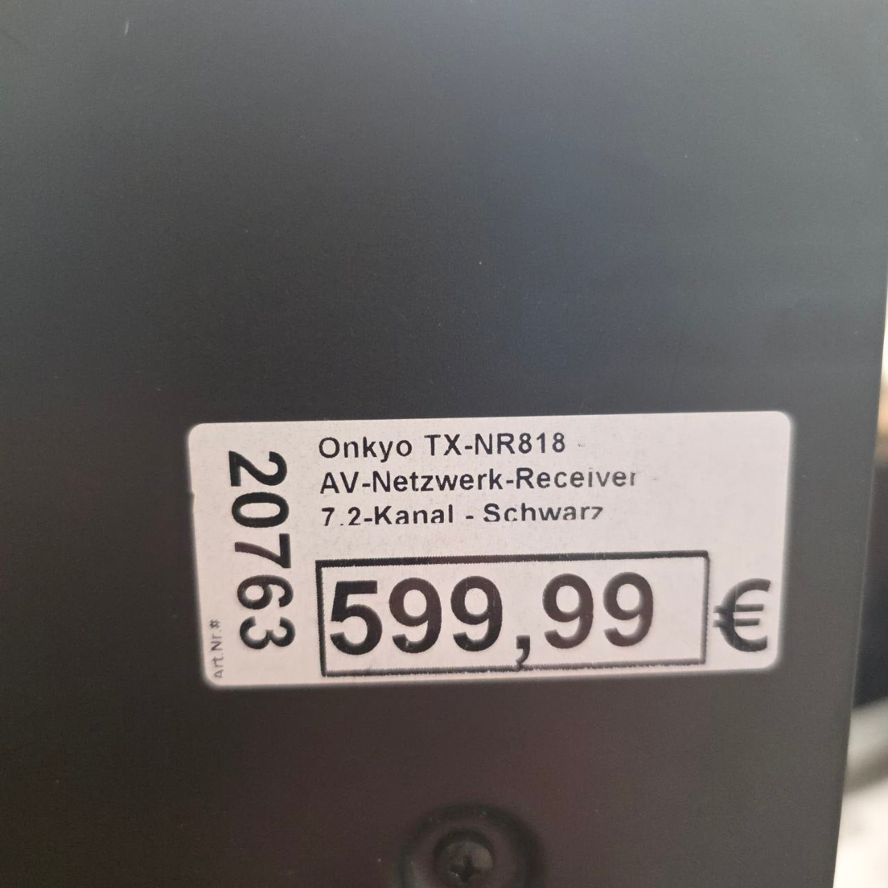 Onkyo TX-NR818 AV-Receiver 7.2-Kanal Schwarz