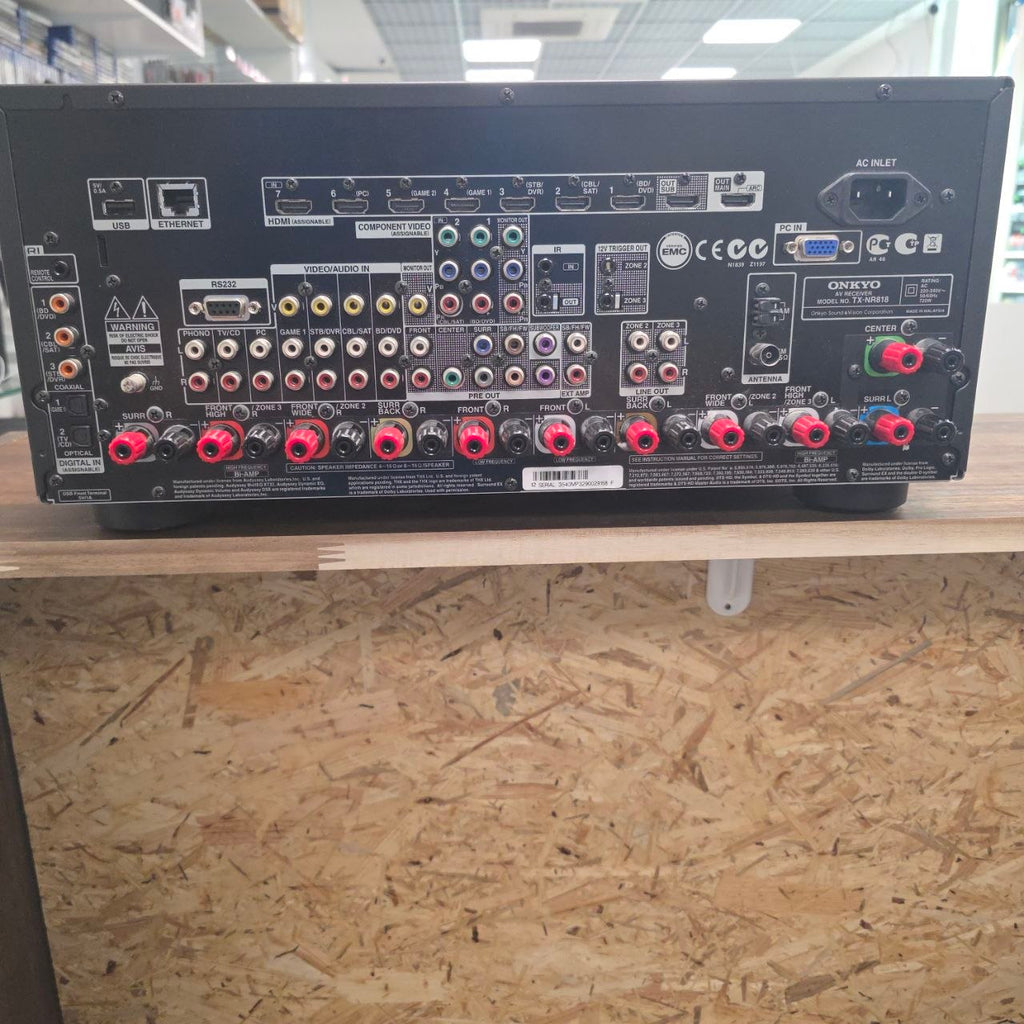Onkyo TX-NR818 AV-Receiver 7.2-Kanal Schwarz