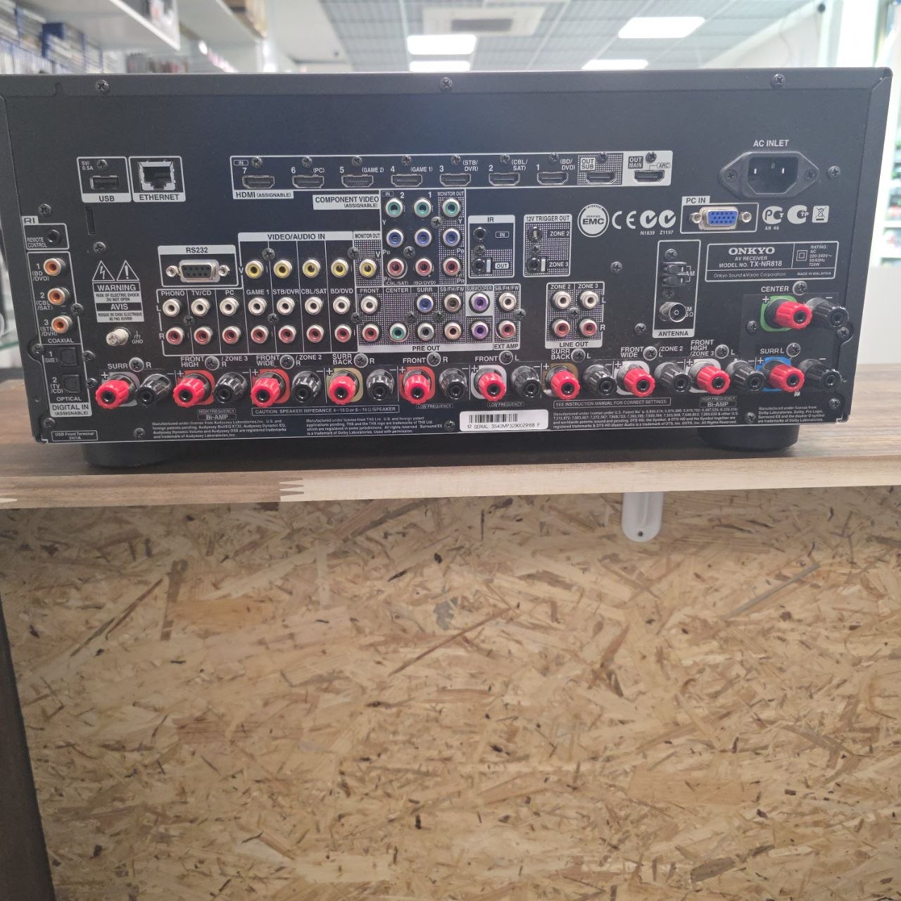 Onkyo TX-NR818 AV-Receiver 7.2-Kanal Schwarz