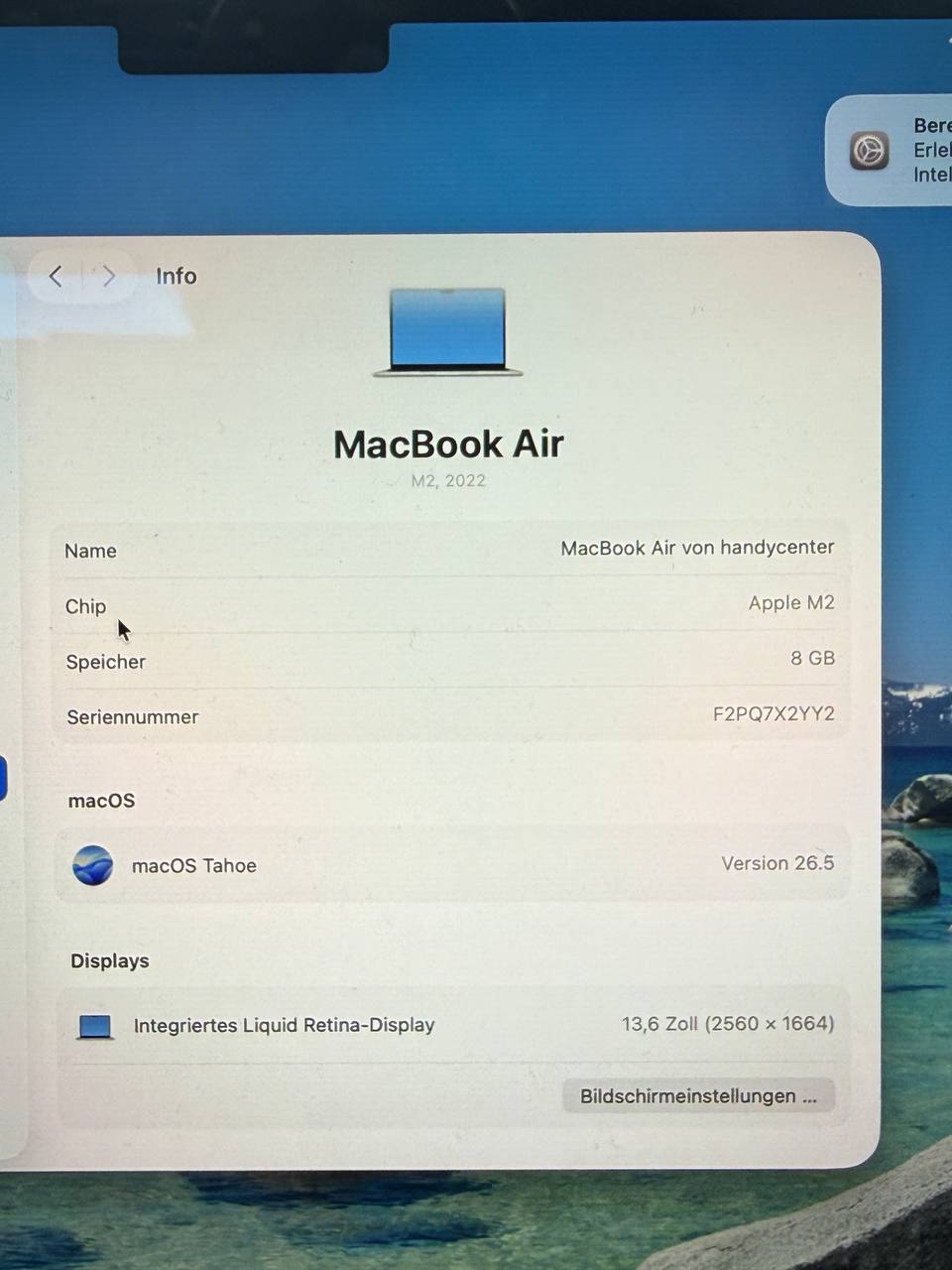 Apple MacBook Air 13" M2 2022