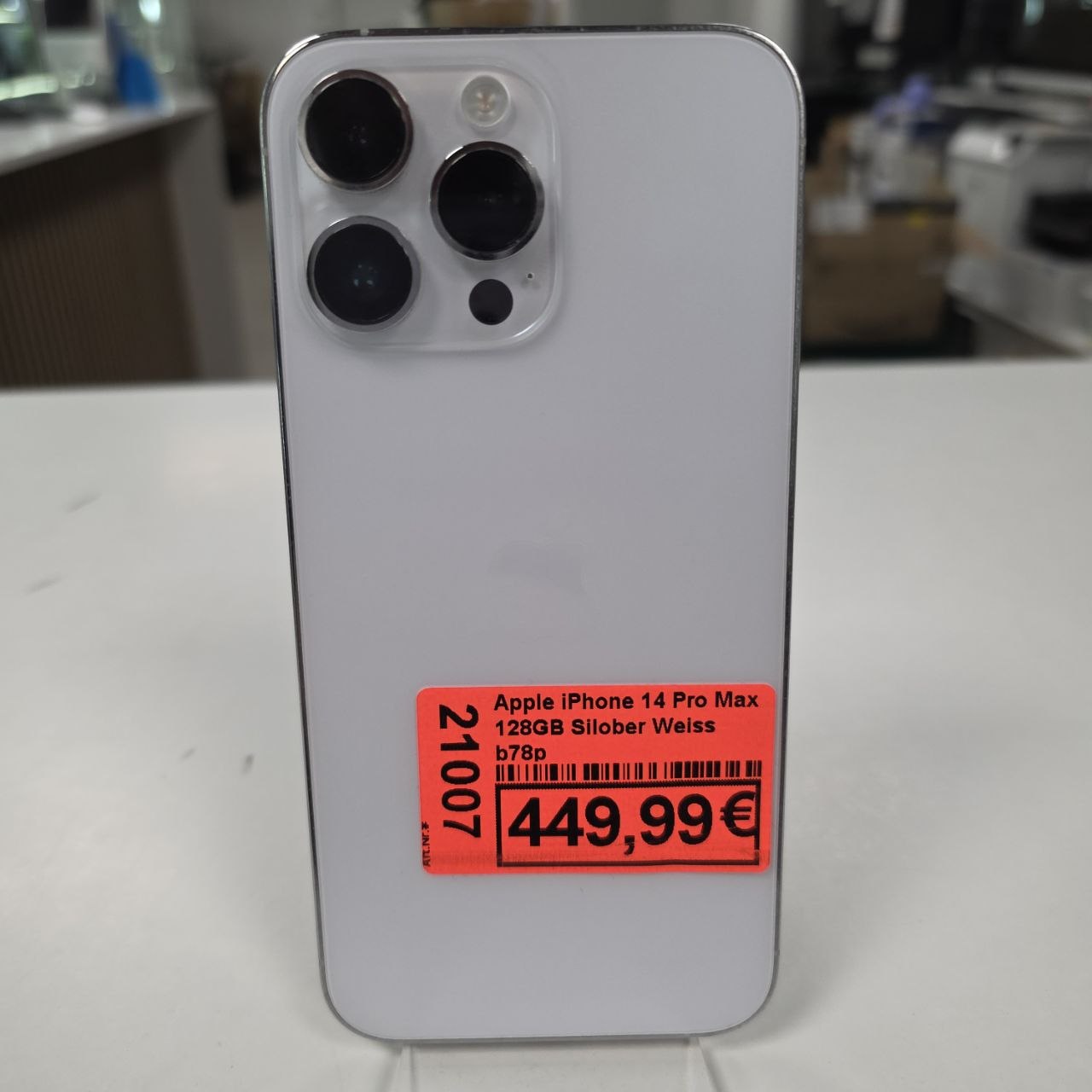 Apple iPhone 14 Pro Max 128GB Silber Hauptbild