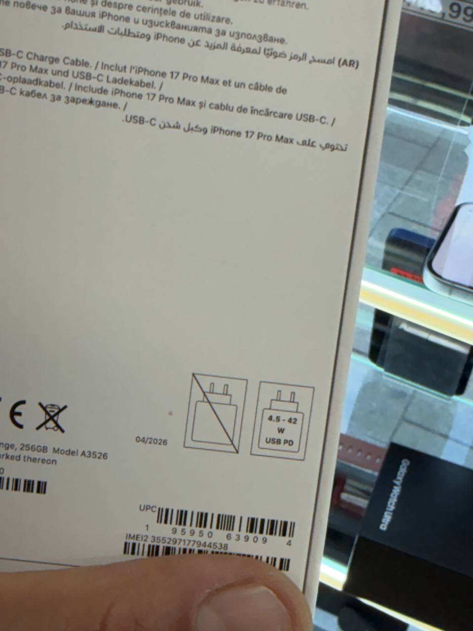 Apple iPhone 17 Pro Max USB-C Ladekabel Zweitbild