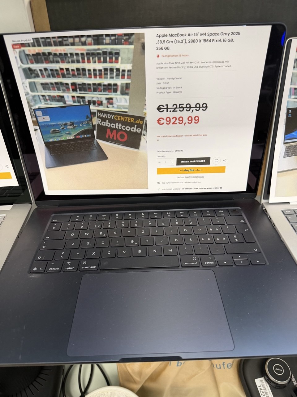 MacBook Air 15" M4 Space Gray 2025 Hauptbild