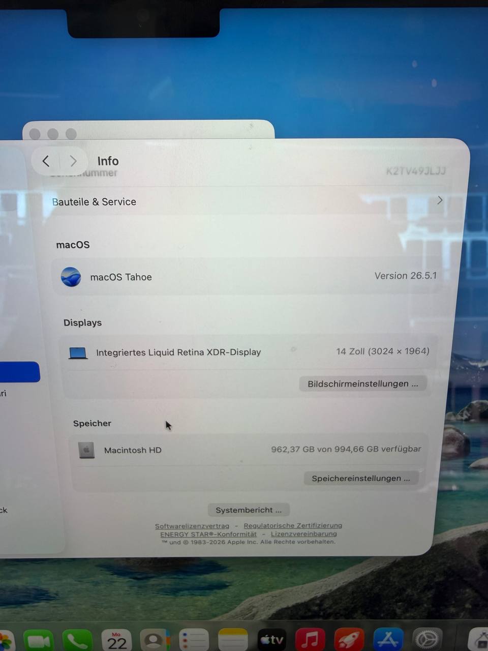 Apple MacBook Pro 14" M3 Pro, 36 GB RAM, Nov. 2023 Zweitbild
