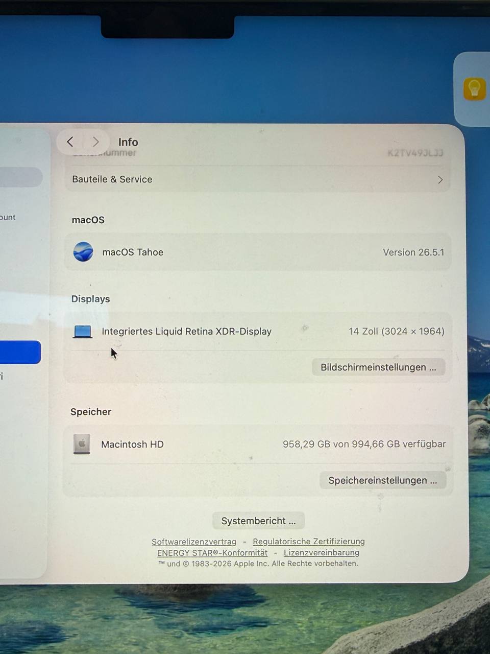 MacBook Pro 16" M3 Generation