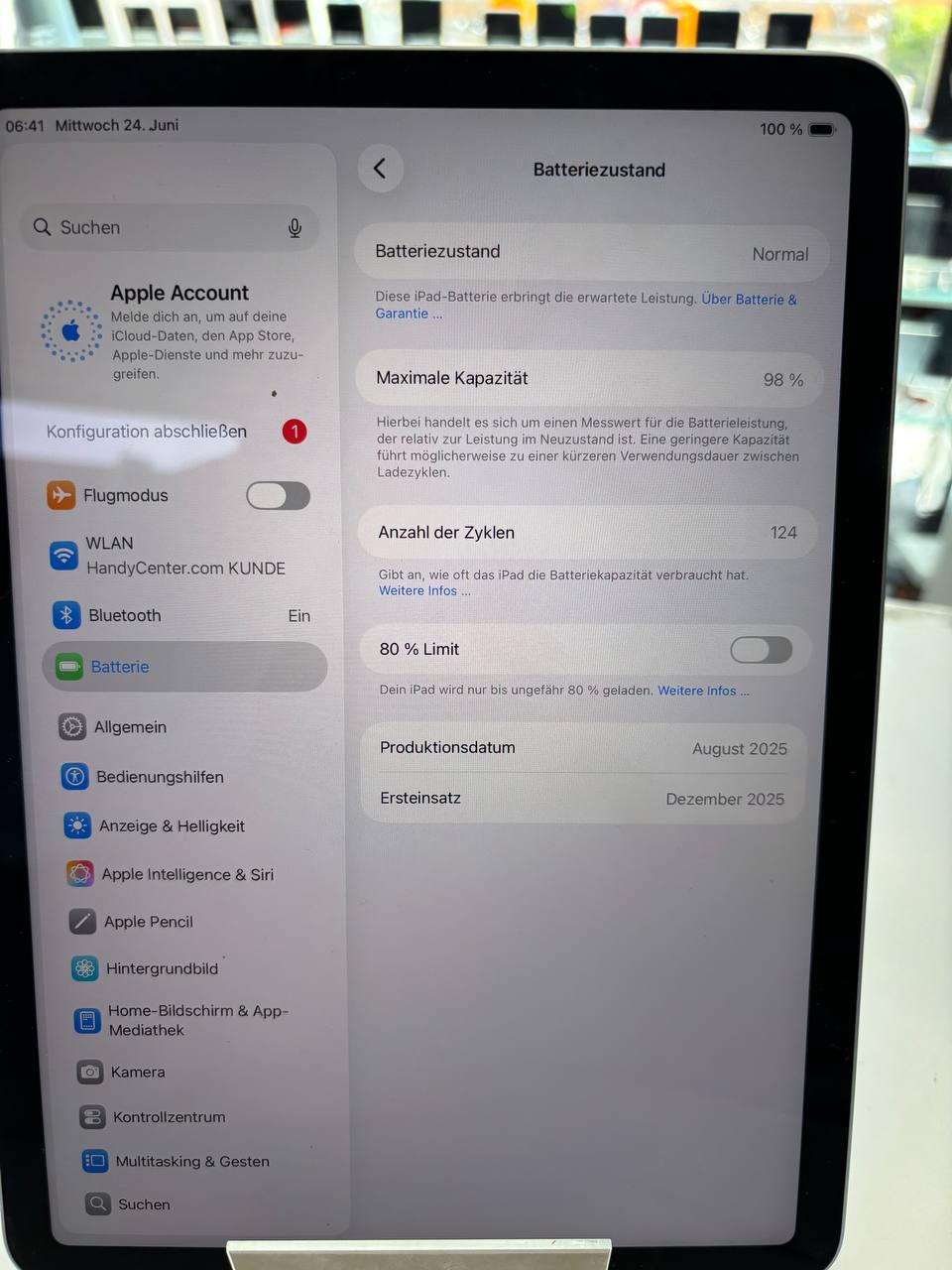 Apple iPad Air 11-inch M3 Wi-Fi 128GB Blau