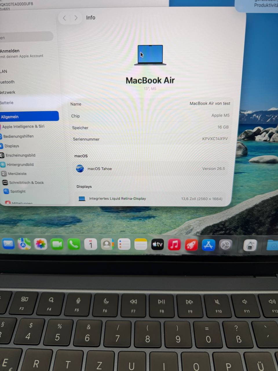 Apple MacBook Air M5 mit 16 GB RAM