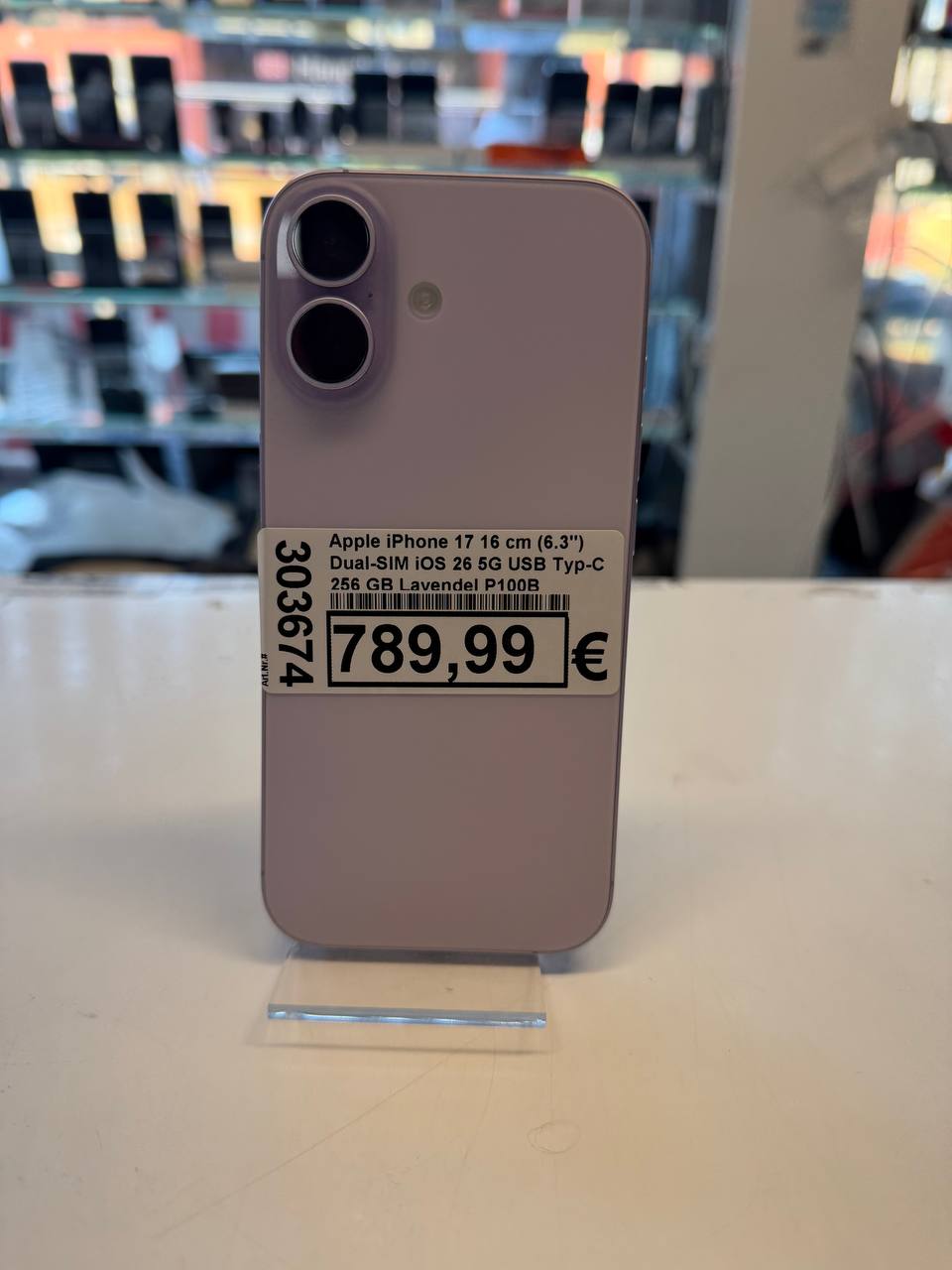 Apple iPhone 17, 6.3", 256 GB, Mauve