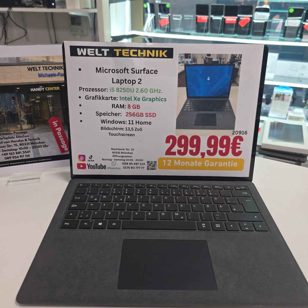 Microsoft Surface Laptop 2 mit Windows 11 Home