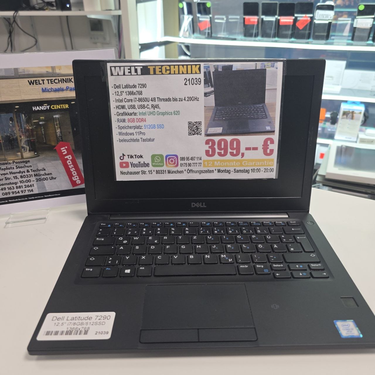 Dell Latitude 7290 Business Ultrabook 12,5"