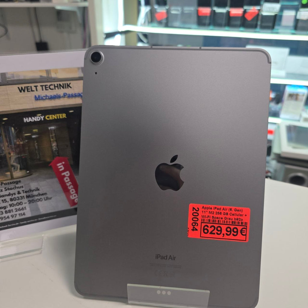 Apple iPad Air (6. Generation) M2 – 11" Display, 256GB, Space Grau