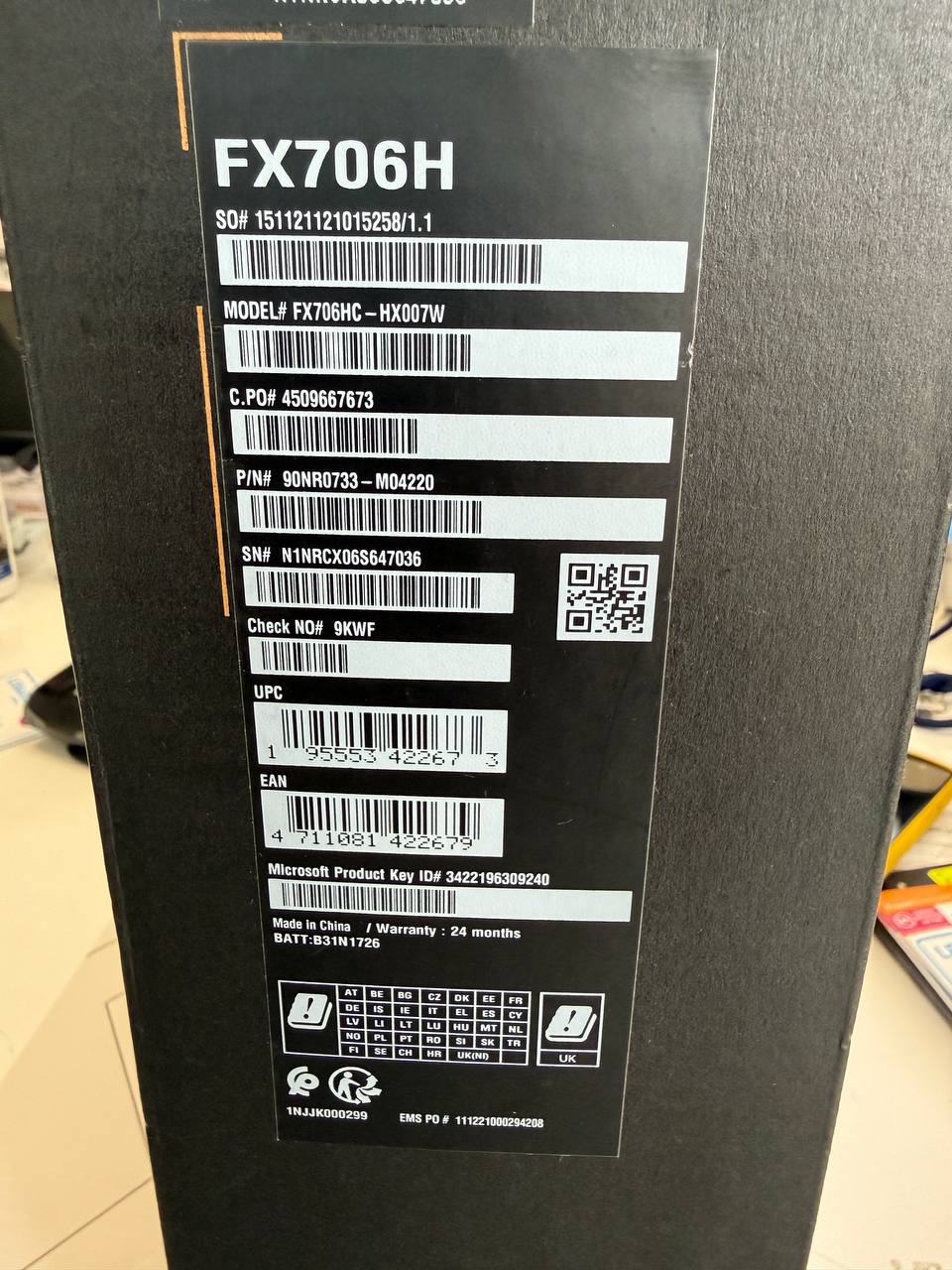 ASUS FX706H Gaming Laptop mit WiFi 6