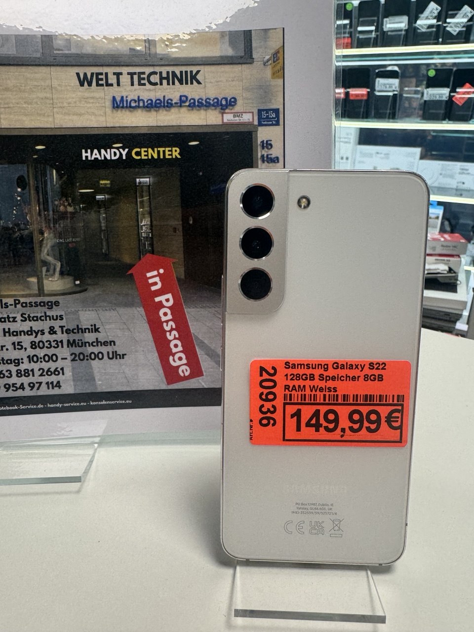 Samsung Galaxy S22 128GB Weiß
