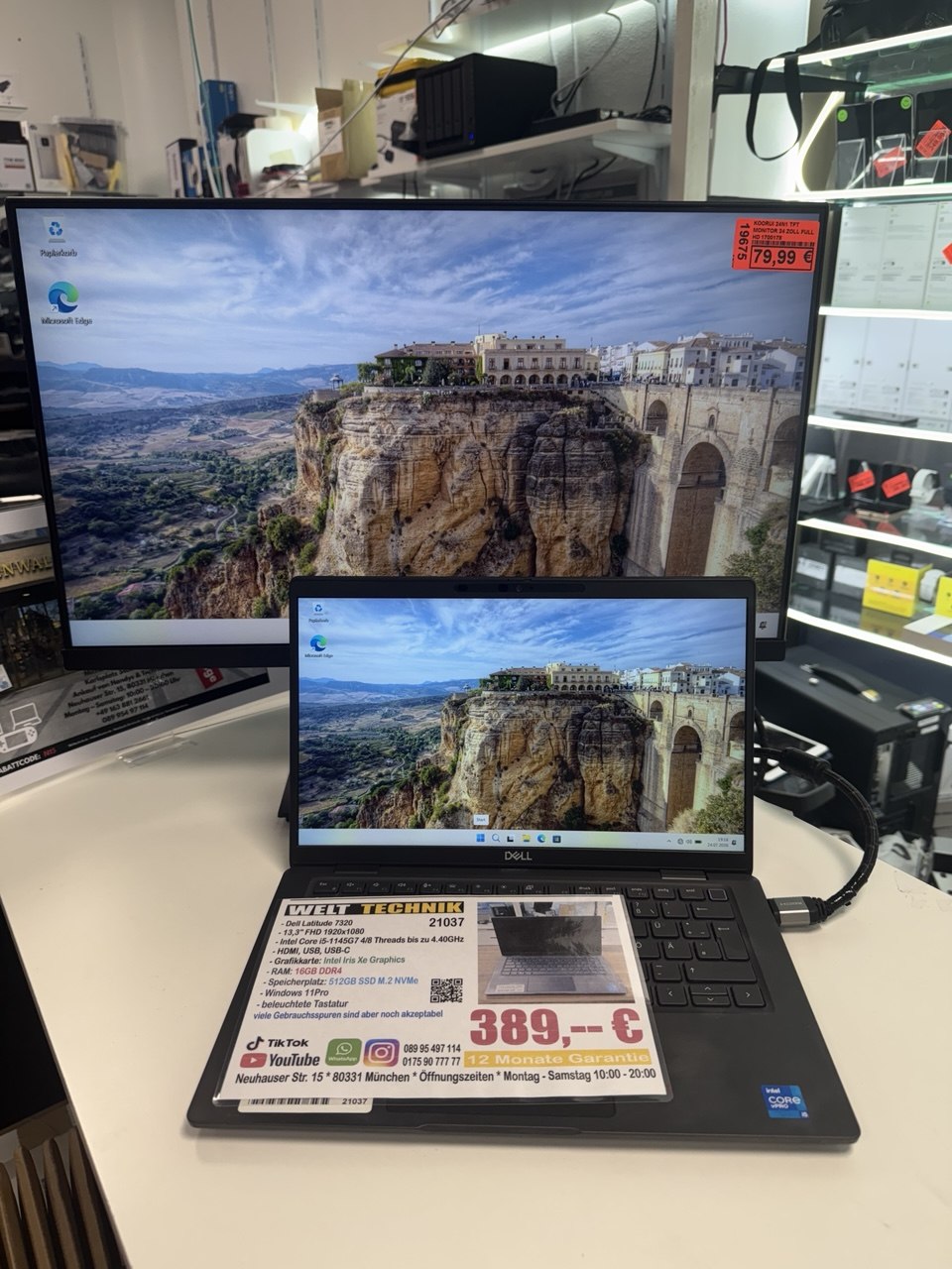 Dell Laptop Modell mit Grafikkarte