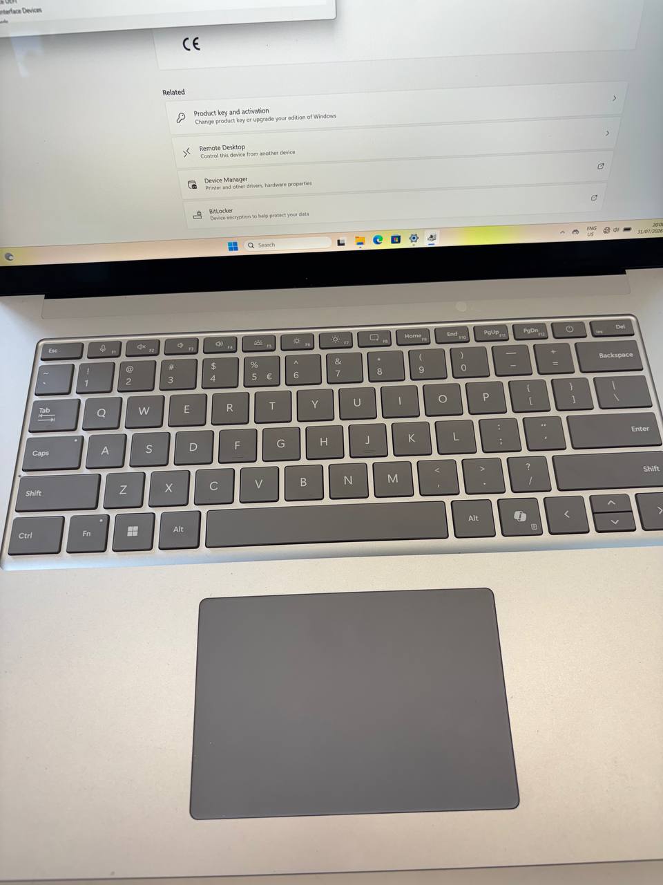 Microsoft Surface Laptop 6 for Business, 13,5" Silber