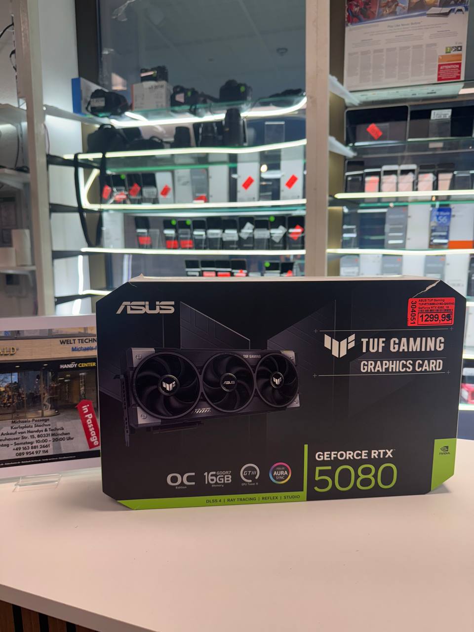 ASUS TUF Gaming GeForce RTX 5080 OC, 16GB GDDR7