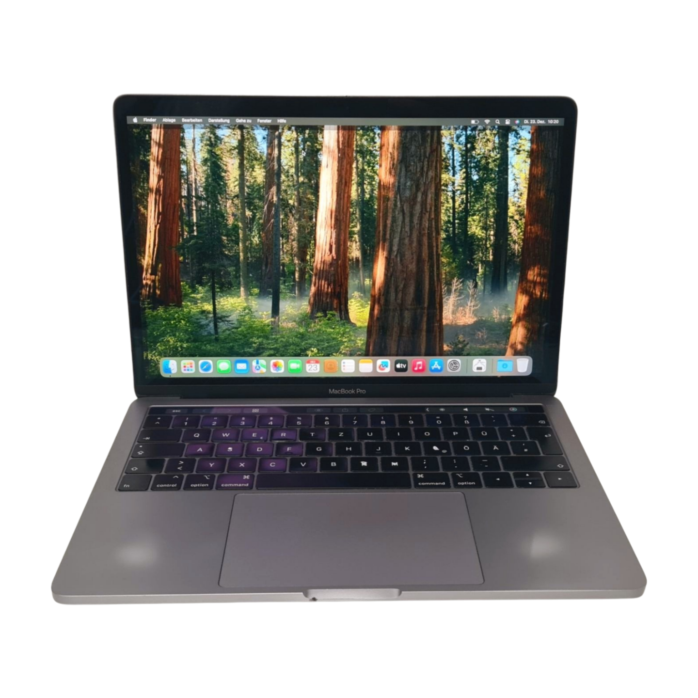 13 Zoll Apple MacBook Pro Touch Bar 2,3GHz i5 8GB RAM 512GB SSD Akku Zyklen 845 Hauptbild