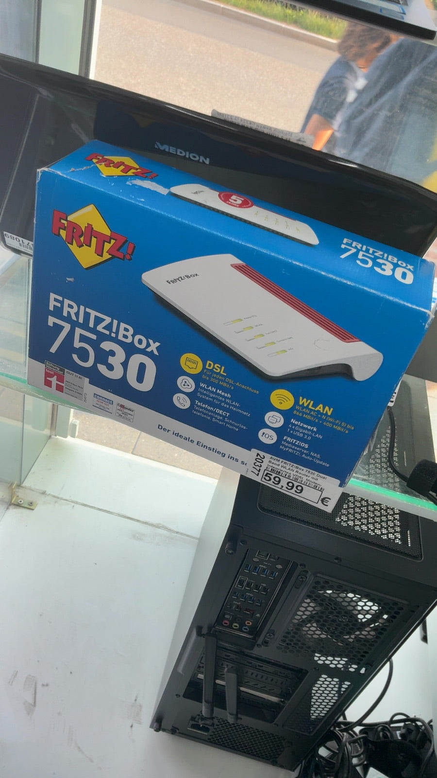 AVM FRITZ!Box 7530 Dual Band WLAN Router mit Integriertes VDSL Modem