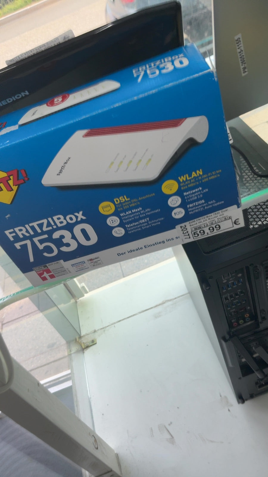 AVM FRITZ!Box 7530 Dual Band WLAN Router mit Integriertes VDSL Modem