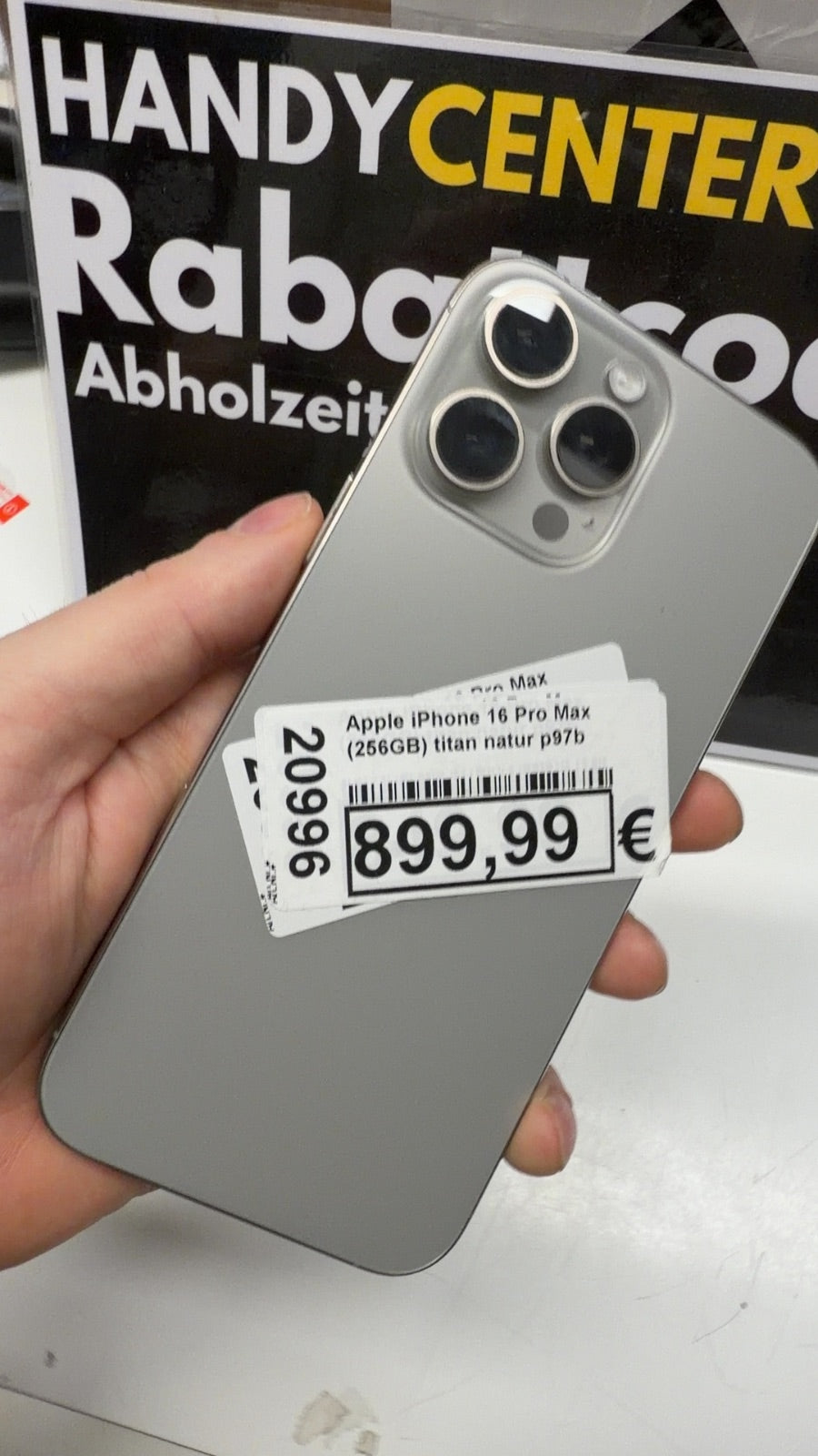 Apple iPhone 16 Pro Max (256GB) titan natur p97b