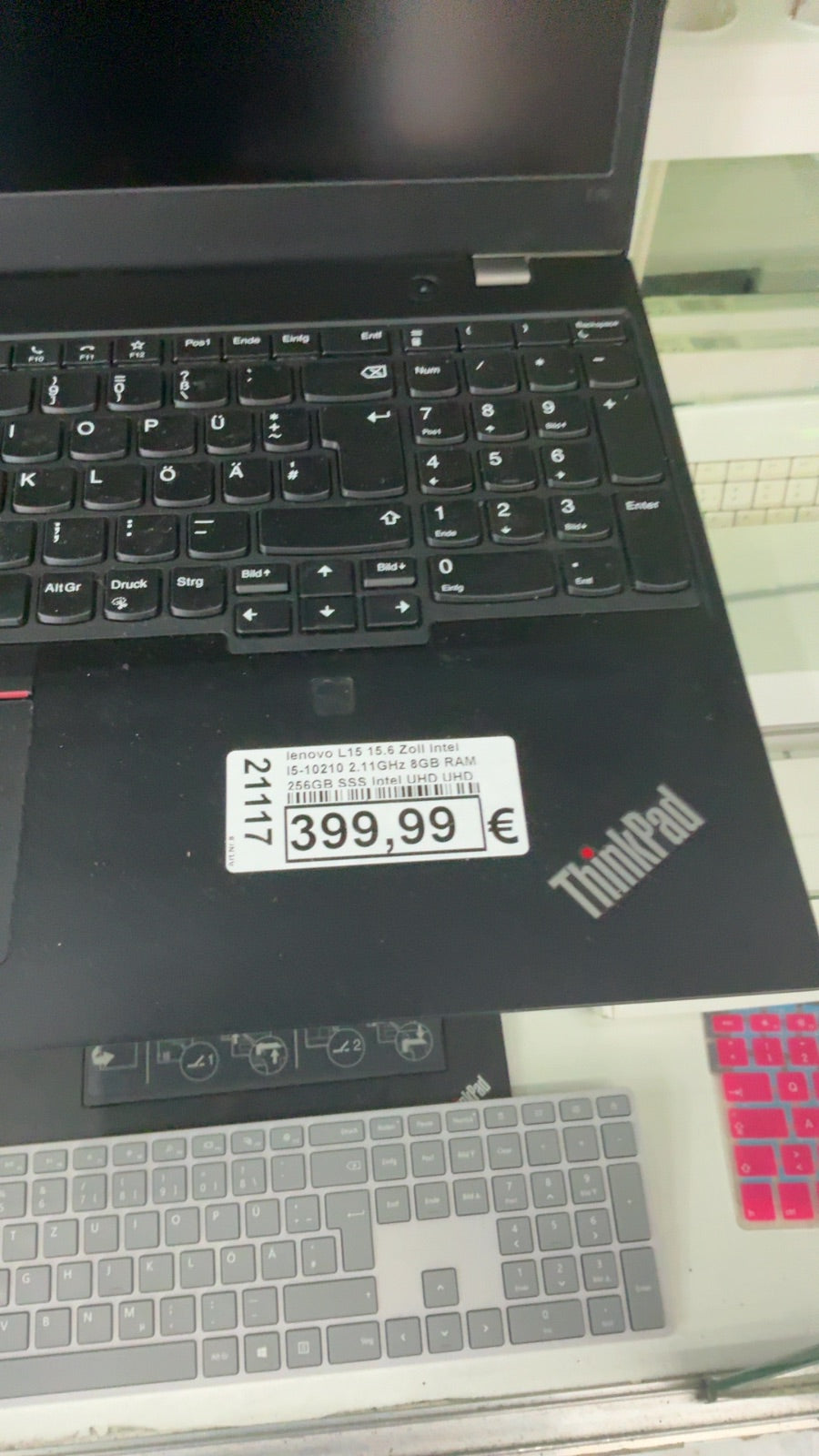 lenovo L15 15.6 Zoll Intel I5-10210 2.11GHz 8GB RAM 256GB SSS Intel UHD  UHD Graphics 128MB