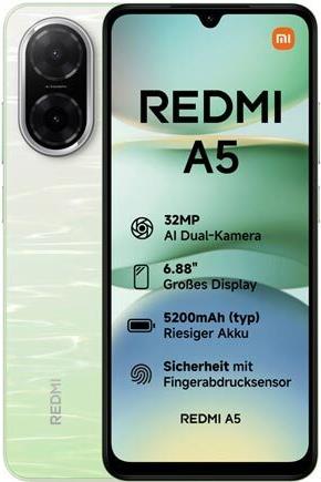 Xiaomi Redmi A5 128GB Speicher 4GB RAM Lake Green Hauptbild
