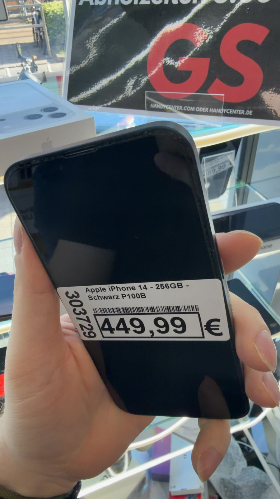 Apple iPhone 14 - 256GB - Schwarz P100B