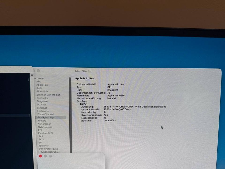 Apple Mac Studio 2023 M2 Ultra 128GB RAM 1TB SSD Silber
