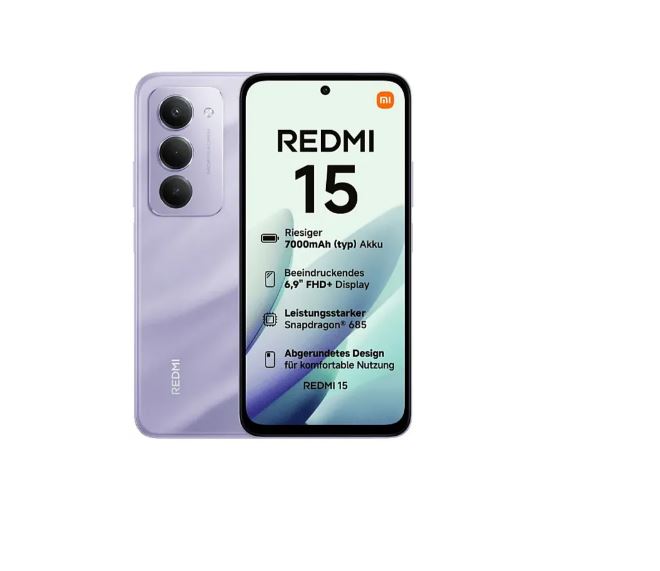 Xiaomi Redmi 15 6GB RAM 128GB Speicher - Sandy Purple Hauptbild