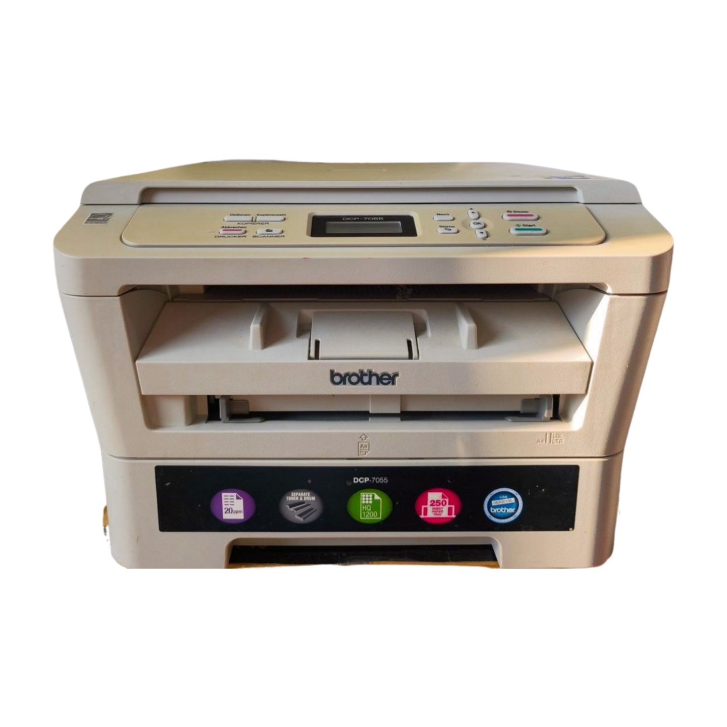 Brother DCP-7055 Mono-Laser-Multifunktionsdrucker Drucken, Scannen, Kopieren Hauptbild