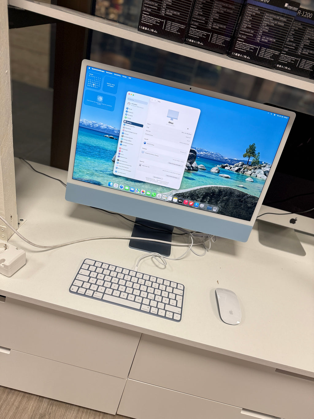 Apple iMac 24 Zoll Blau 2021 Apple M1 8C8G 8GB 512GB SSD Blau