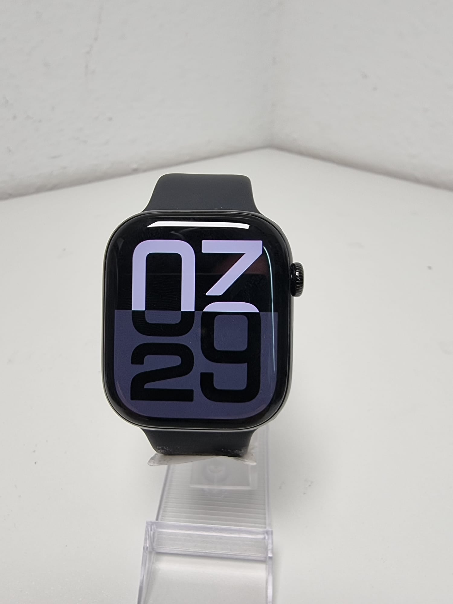 Apple Watch Series 10 GPS, 46 mm Aluminiumgehäuse Sportarmband Schwarz b100p