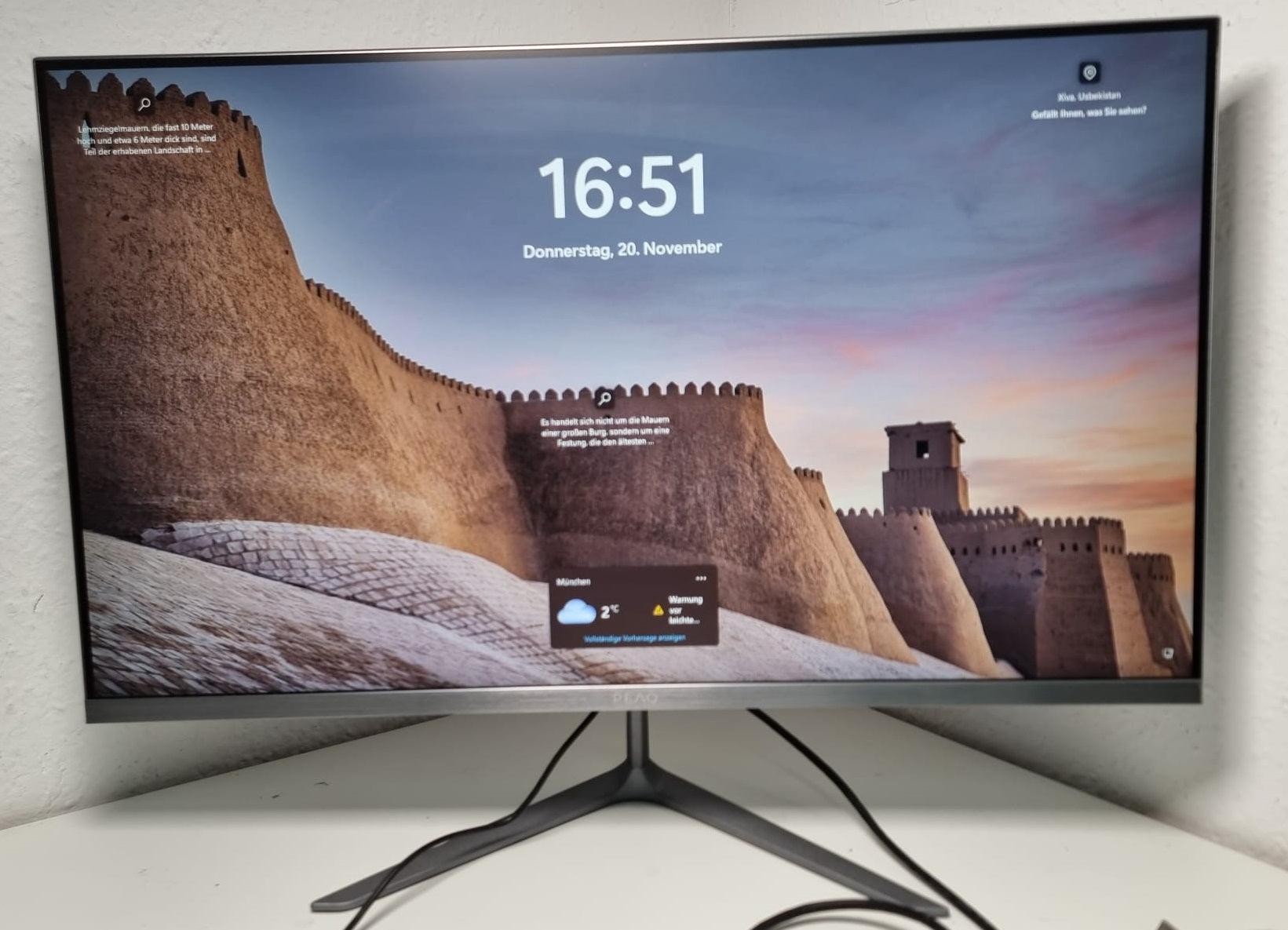 PEAQ PMO S273-IFC 27 Zoll Full-HD Slim Monitor 5 ms Reaktionszeit Zweitbild