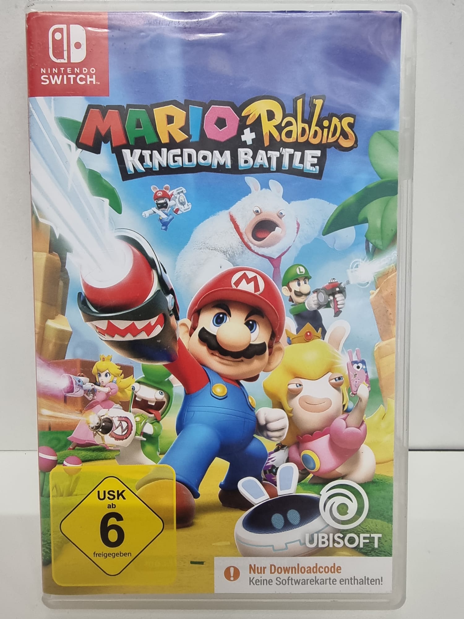 Mario & Rabbids Kingdom Battle Code in der Box